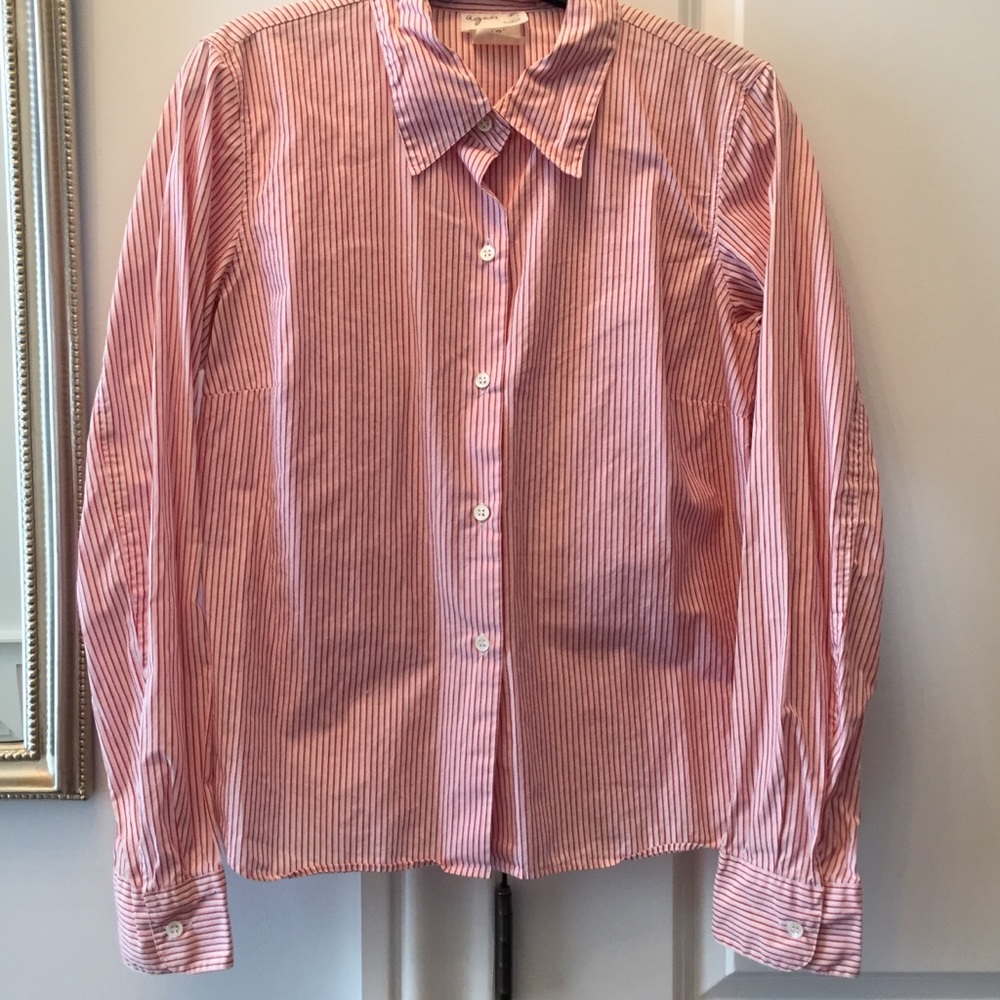 Agnès B. Paris Striped Button-Down